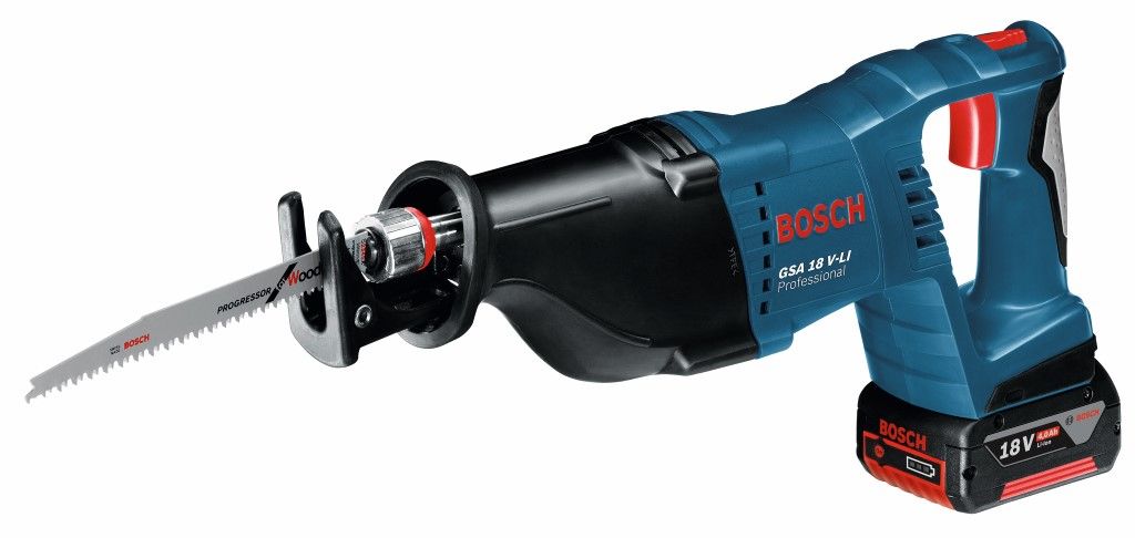 BoschGSA 18V-LI  Li-ion accu reciprozaag set (2x5.0Ah) in L-Boxx - 060164J00B