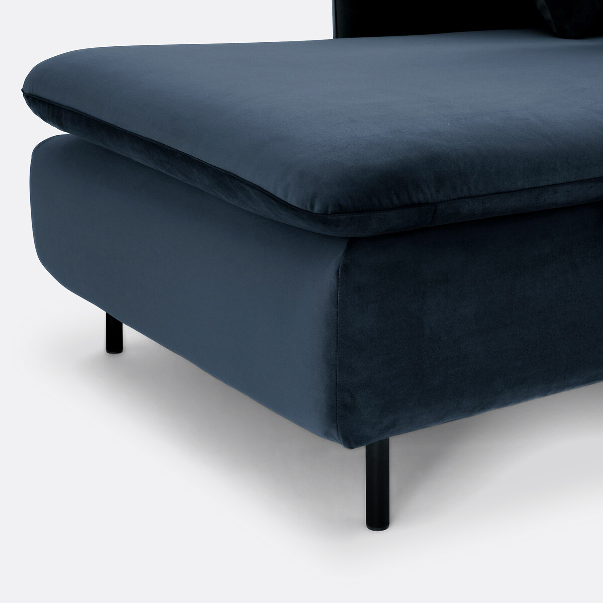 LA REDOUTE INTERIEURS<br>Cadeira longa, conversível, veludo D179 cm, Ivete