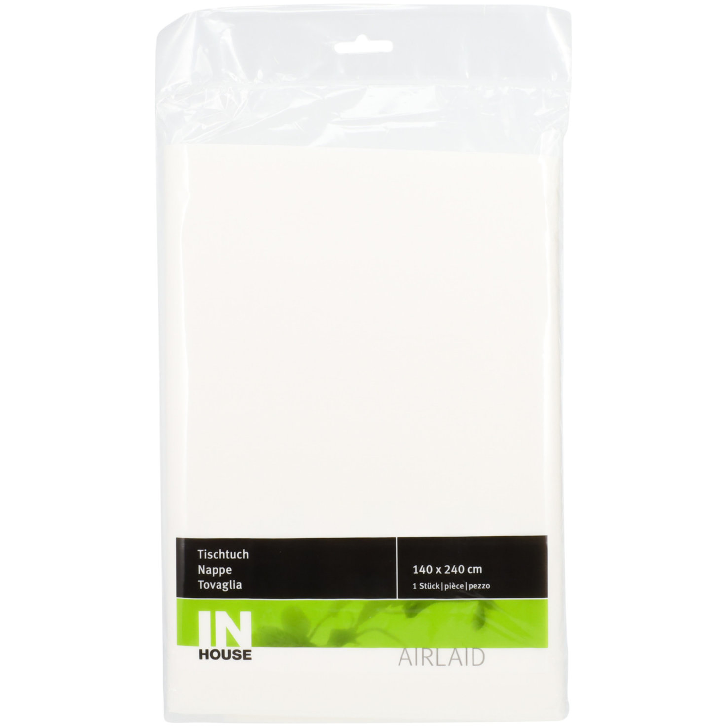 Tischtuch Airlaid 140x240cm weiss