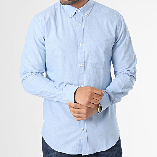 Chemise Manches Longues Neil Oxford Bleu Clair