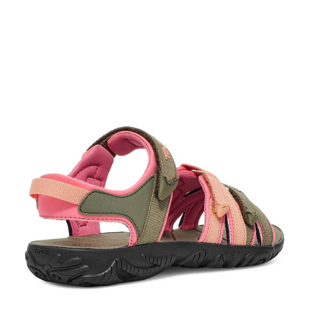 Teva sandalen olijfgroen/roze