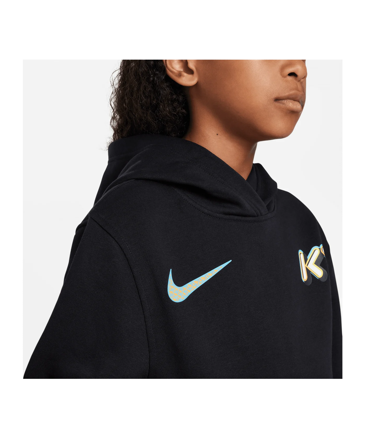 Nike Kylian Mbappé Hoody Kids Schwarz F010