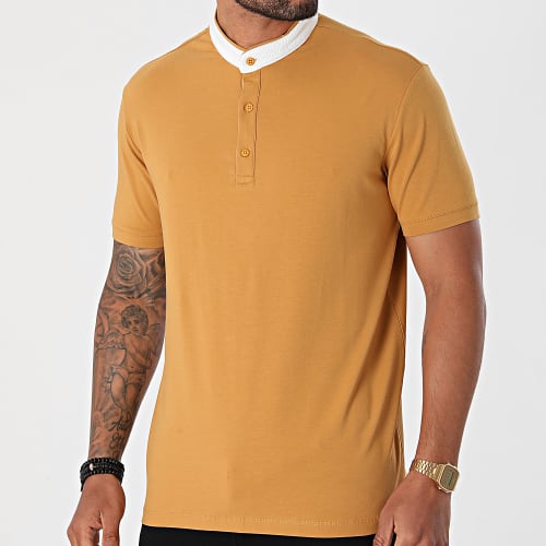 Polo Manches Courtes TLP-7428 Jaune Moutarde