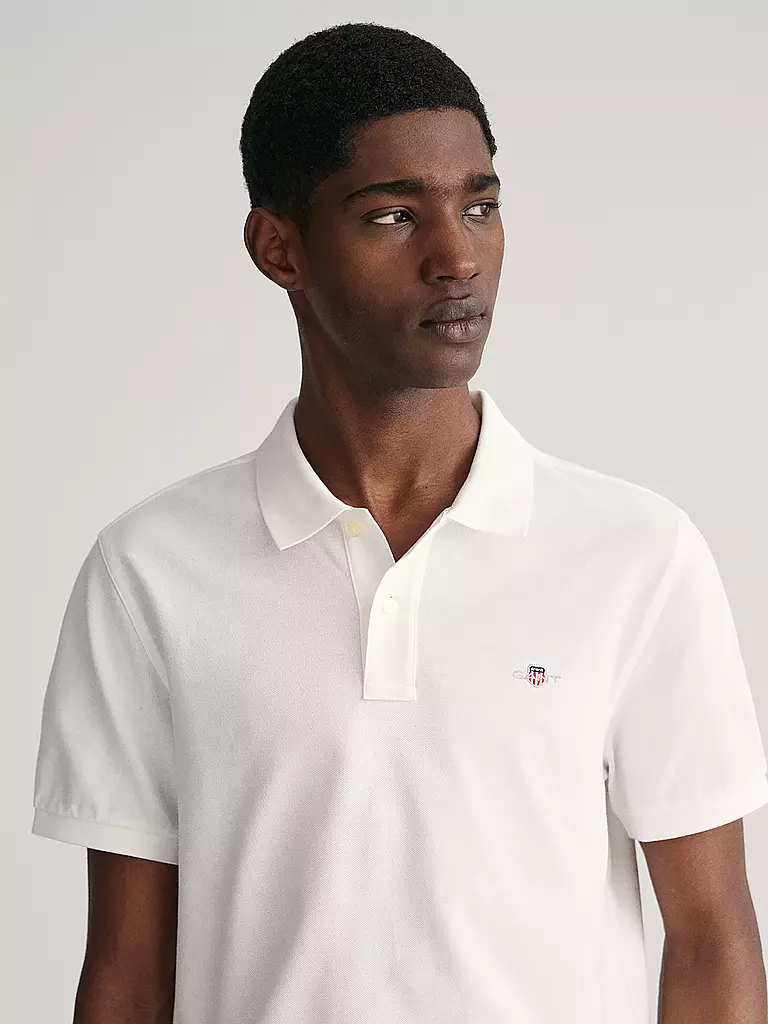 GANT Poloshirt Regular Fit weiss