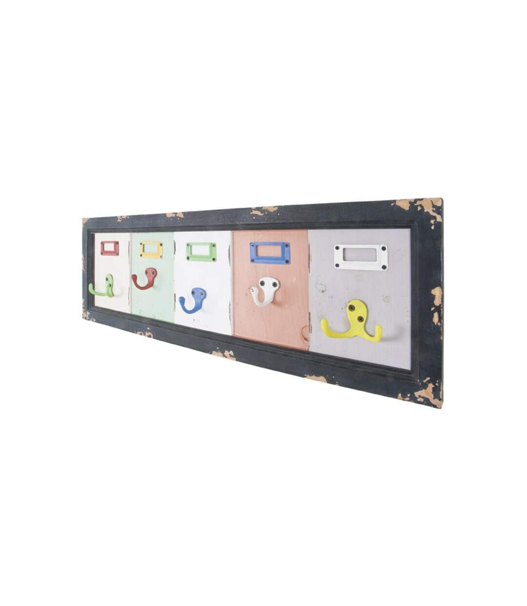 Paris Prix - Patère Murale 5 Crochets optik 66cm Multicolore