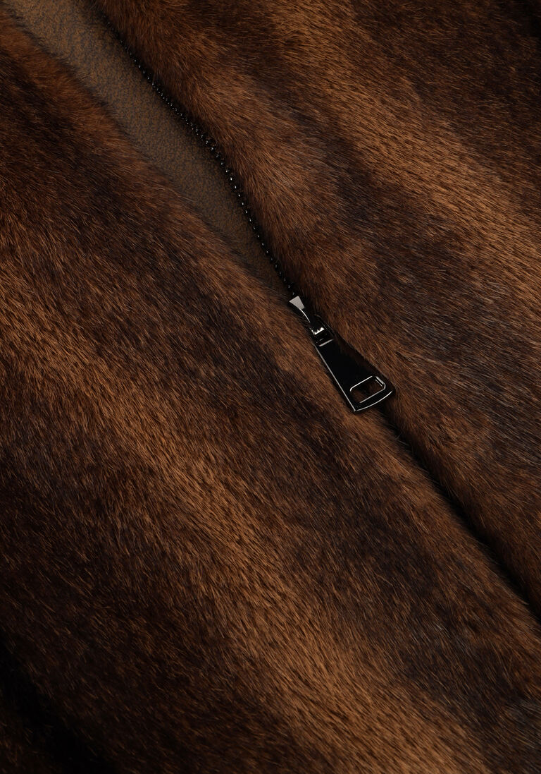 bruine alter ego faux fur jas ally