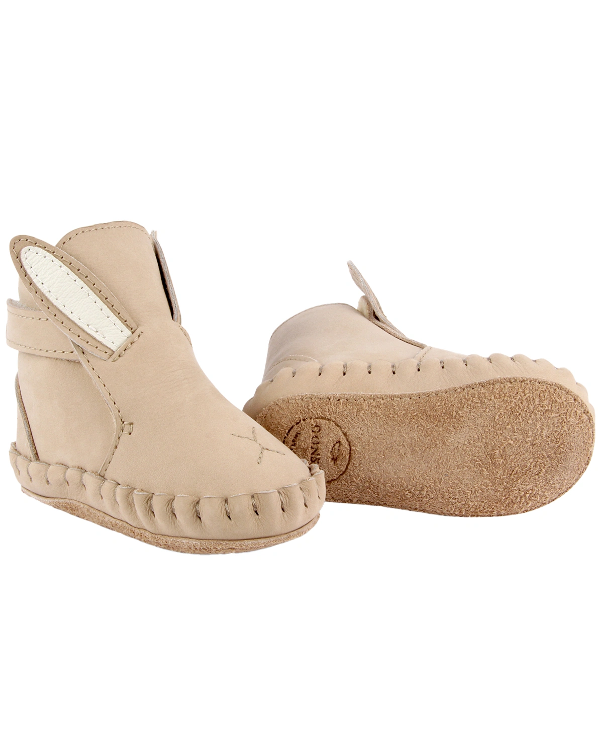 Krabbelschuhe KAPI CLASSIC - BUNNY gefüttert in taupe