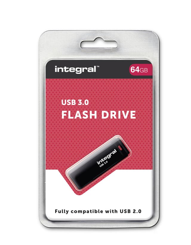 Integral Hi speed 64GB USB 3.0 Black.