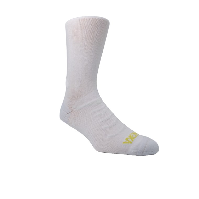 Hoka U Clifton 10 Crew Run Sock White