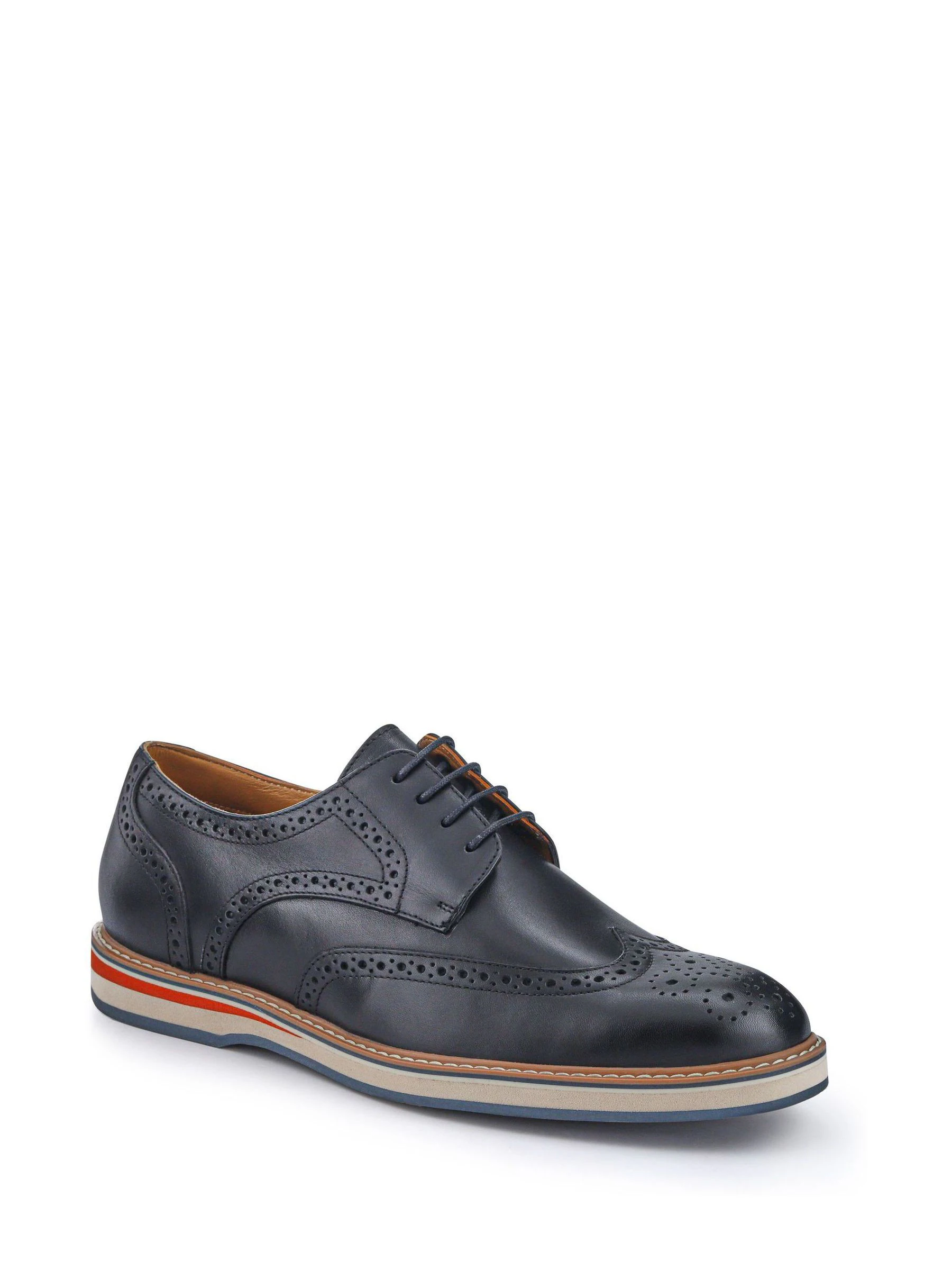 Zwart - Pavers Gents Lace-Up Smart Leather Shoes