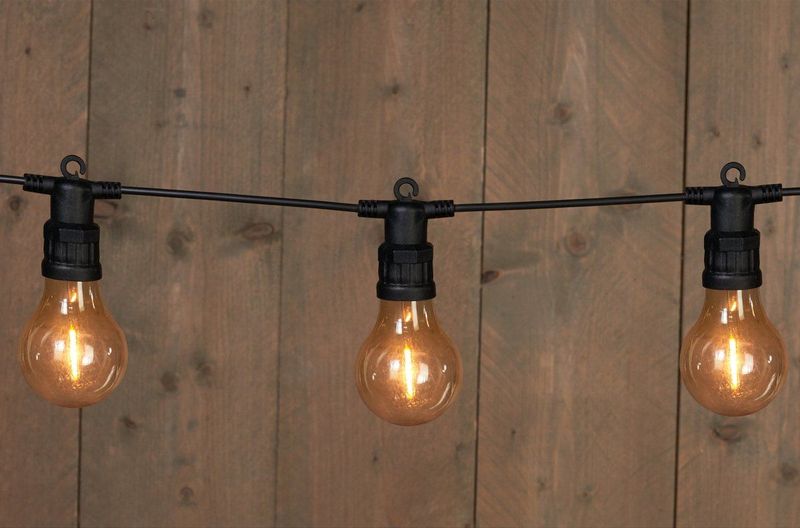 123led - Lichtsnoer - 10 Meter - 10 Lampjes - Warm Wit - Koppelbaar