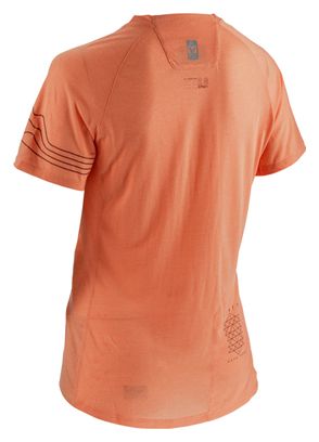 Maillot Manches Courtes Femme Leatt MTB AllMtn 2.0 Peach Orange