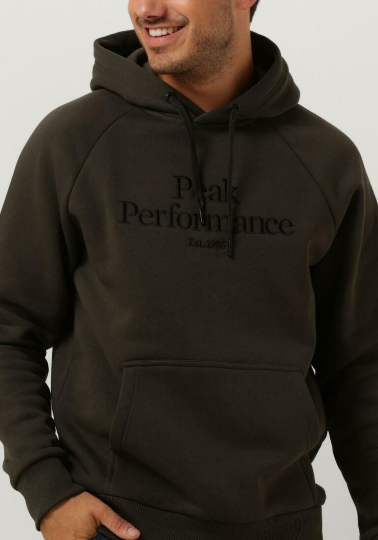 PEAK PERFORMANCE olijf peak performance sweater m original hood
