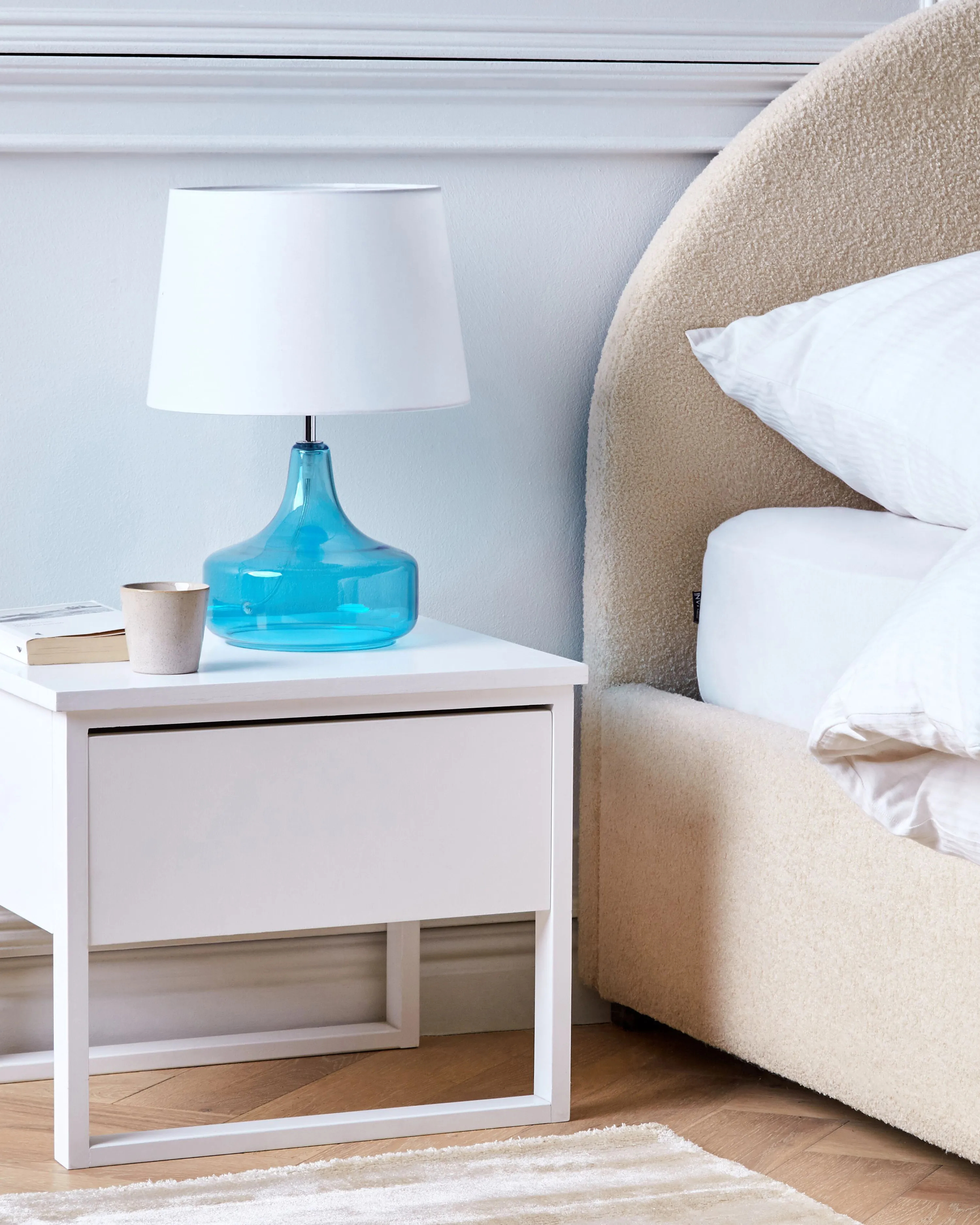 Tafellamp ERZEN Glas Blauw