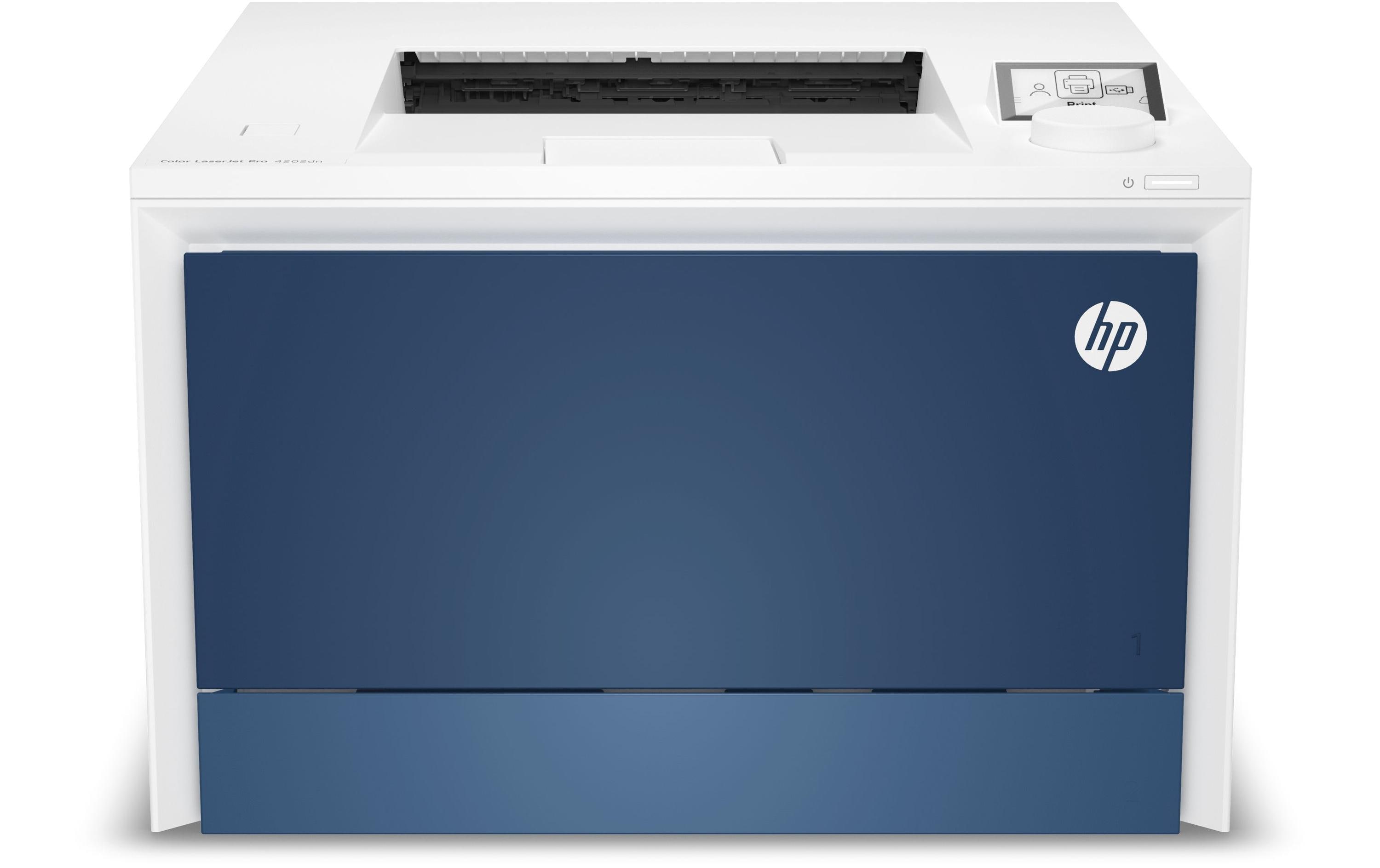 Drucker Color LaserJet Pro 4202dn<br>Kompakter Farb-Laserdrucker mit Duplexdruck