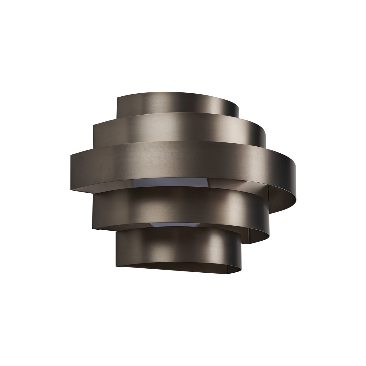 Moderne wandlamp gunmetal incl. LED 3-staps dimbaar - Lines