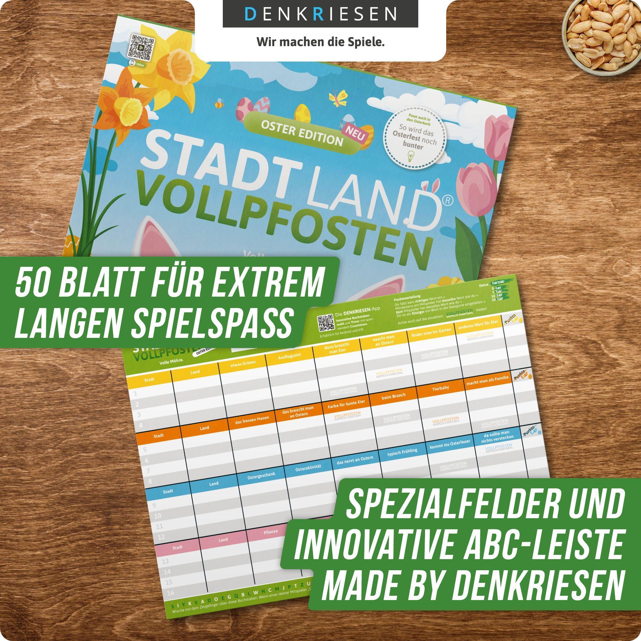 Denkriesen - Stadt Land Vollpfosten® - Oster Edition - 