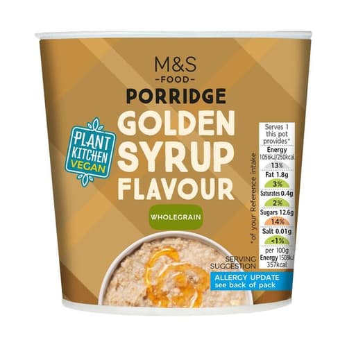 Marks & Spencer Instant-Porridge mit Goldensyrup
