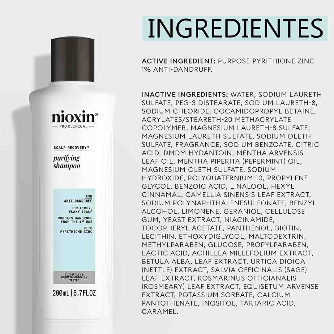 Nioxin Scalp Recovery Champô Anti-Caspa - 200ml