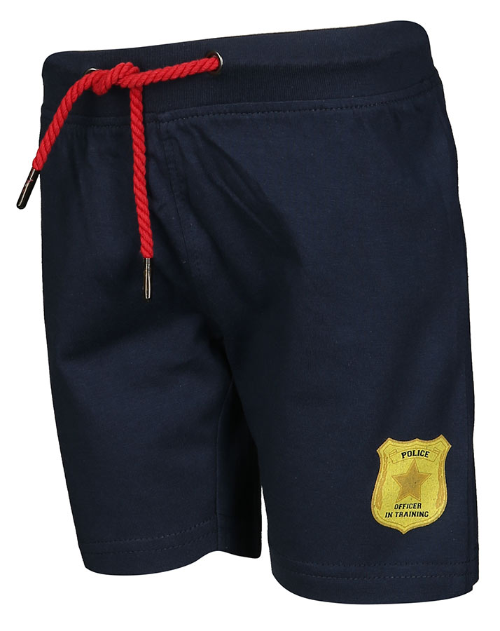 T-Shirt POLICE mit Shorts in dunkelblau/blau