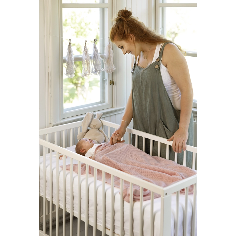 VINTER&BLOOM Kuscheldecke Soft Grid Cloud Pink