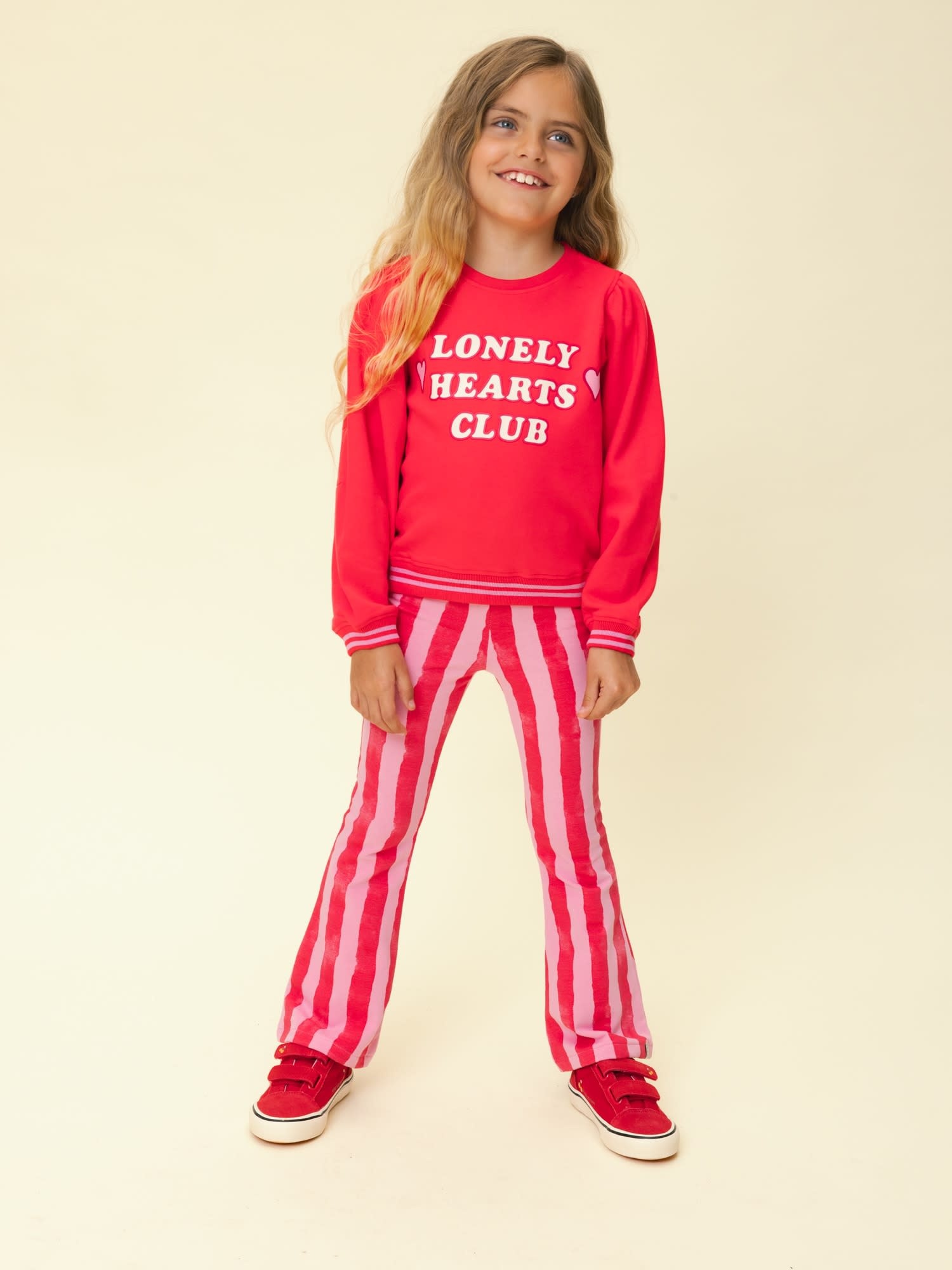 Looxs Looxs little striped flaired sweat pants stripe