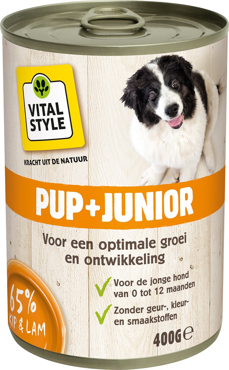VITALstyle hondenvoer pup en junior 400 g