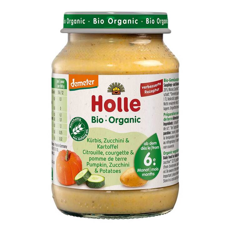 Holle Zucchini und Kürbis mit Kartoffeln, 190 g