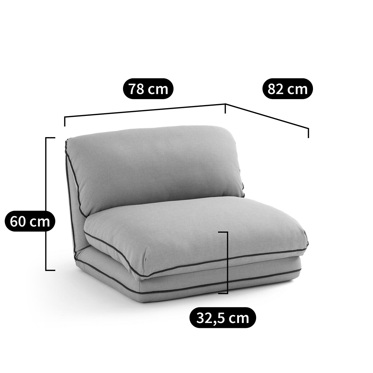 LA REDOUTE INTERIEURS<br>Poltrona multiposições Eserita