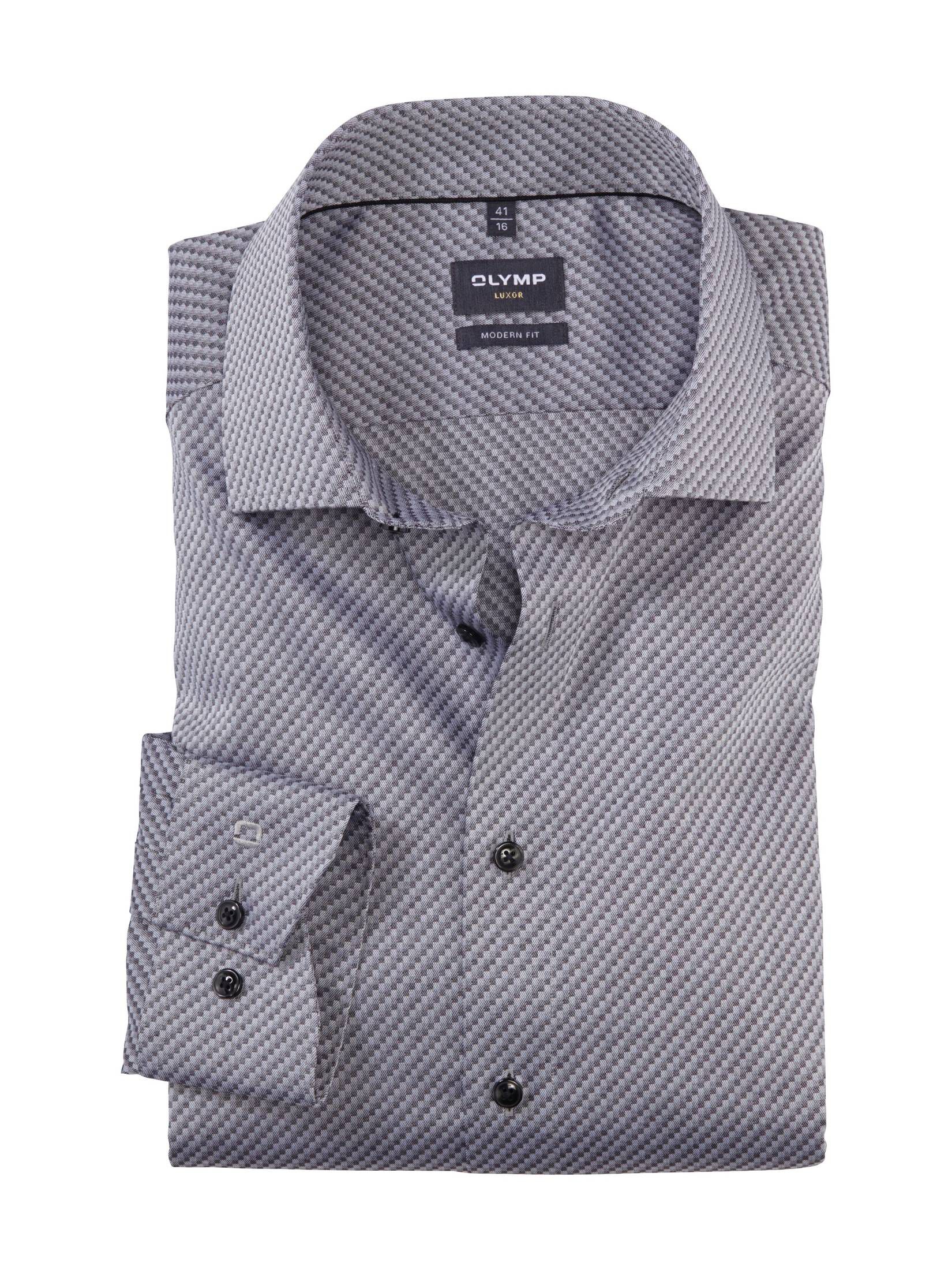 OLYMP| Herren Hemd LUXOR Modern Fit Langarm