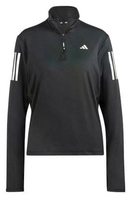Haut 1/2 zip Adidas Own The Run Noir Femme