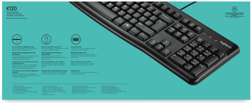 Logitech K120 Bedraad Toetsenbord Azerty