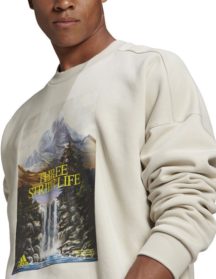 adidas adidas Sportswear Mountain Graphic trøje Hvid