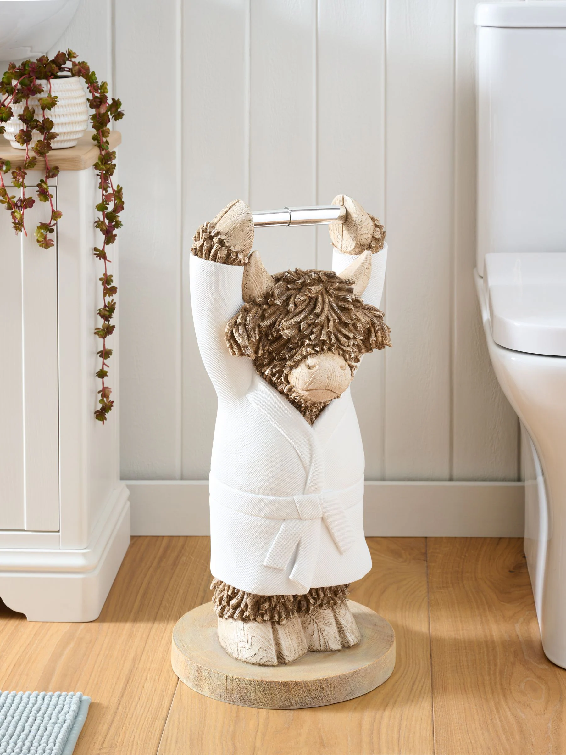 Toiletrolhouder en opberger