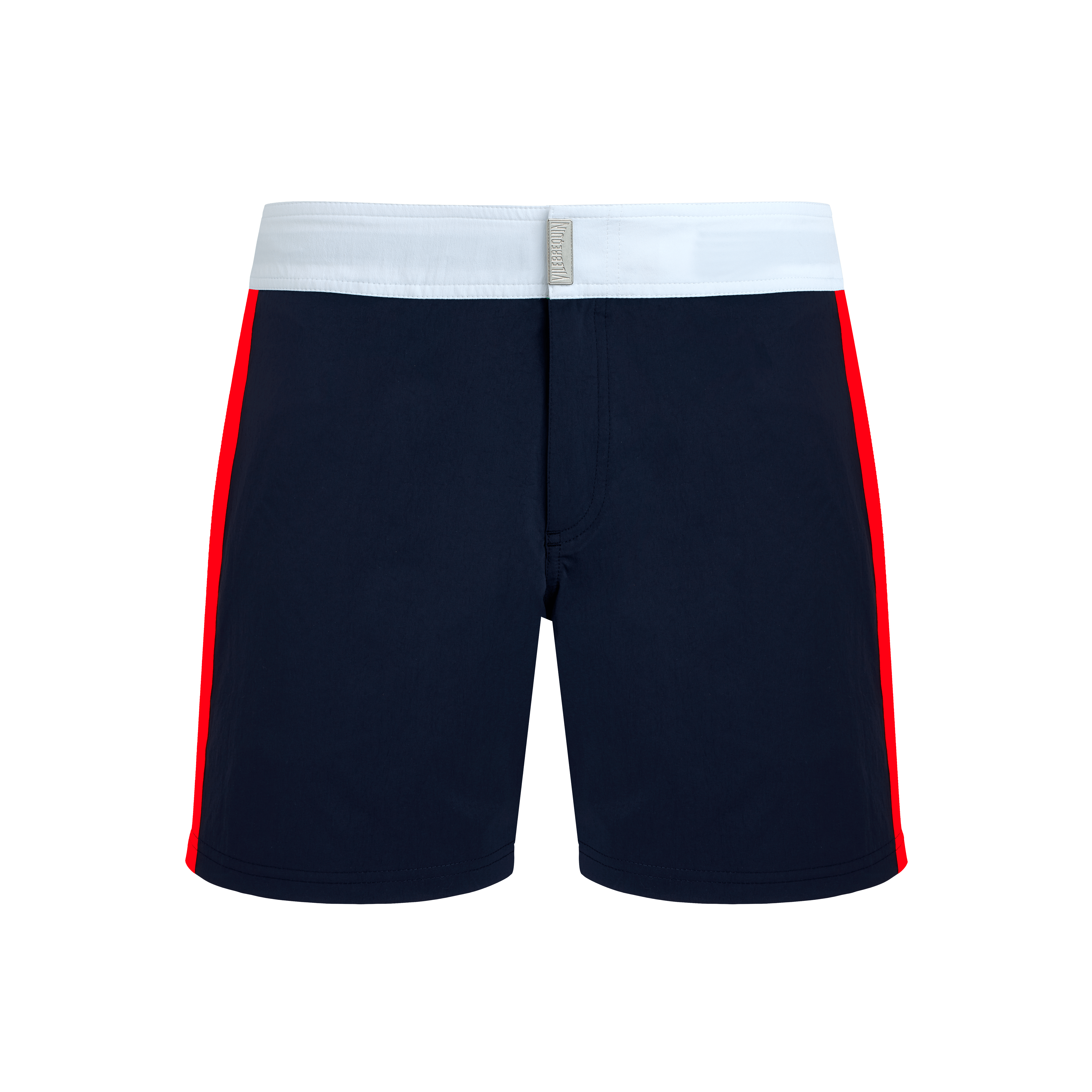 Maillot de bain Court Stretch Ceinture Plate Homme Color Block