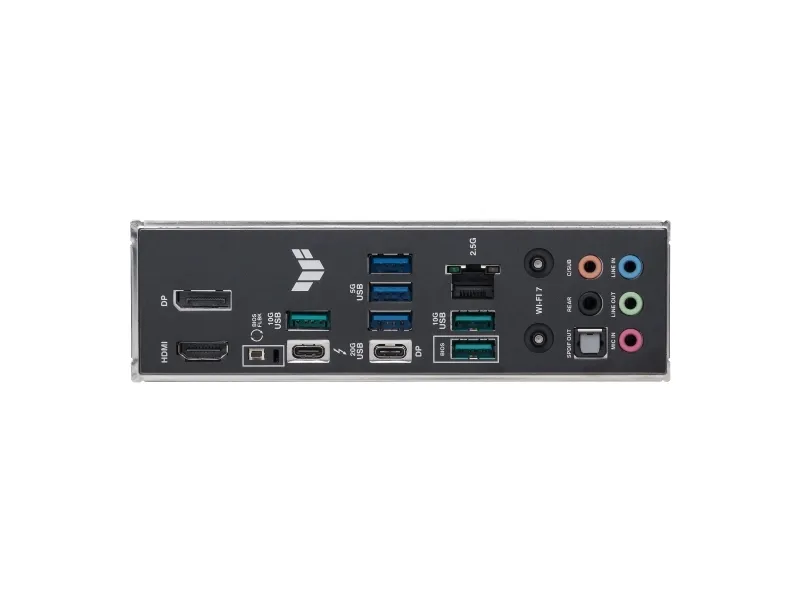 ASUS TUF GAMING Z890-PLUS WIFI - Bundkort - ATX - LGA1851 sokkel - Z890 Chipset - USB4, USB-C 3.2 Gen 2x2, USB 3.2 Gen 2, USB 3.2 Gen 1 - Wi-Fi 7, Bluetooth, 2.5 Gigabit LAN - onboard grafik (CPU påkrævet) - HD Audio (8-kanaler)