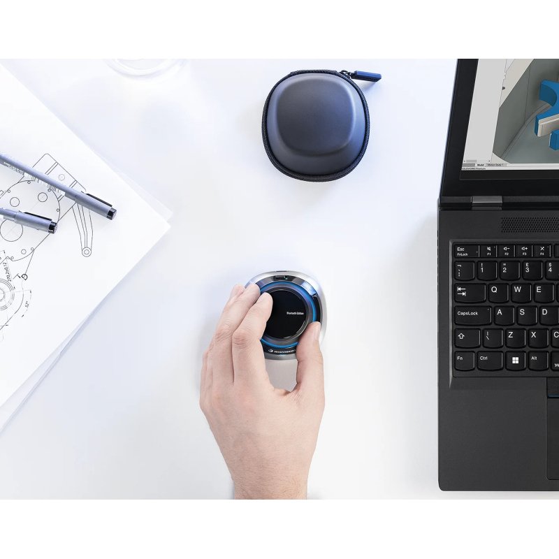 3Dconnexion SpaceMouse souris Bureau Ambidextre RF Wireless + Bluetooth + USB Type-A 6DoF