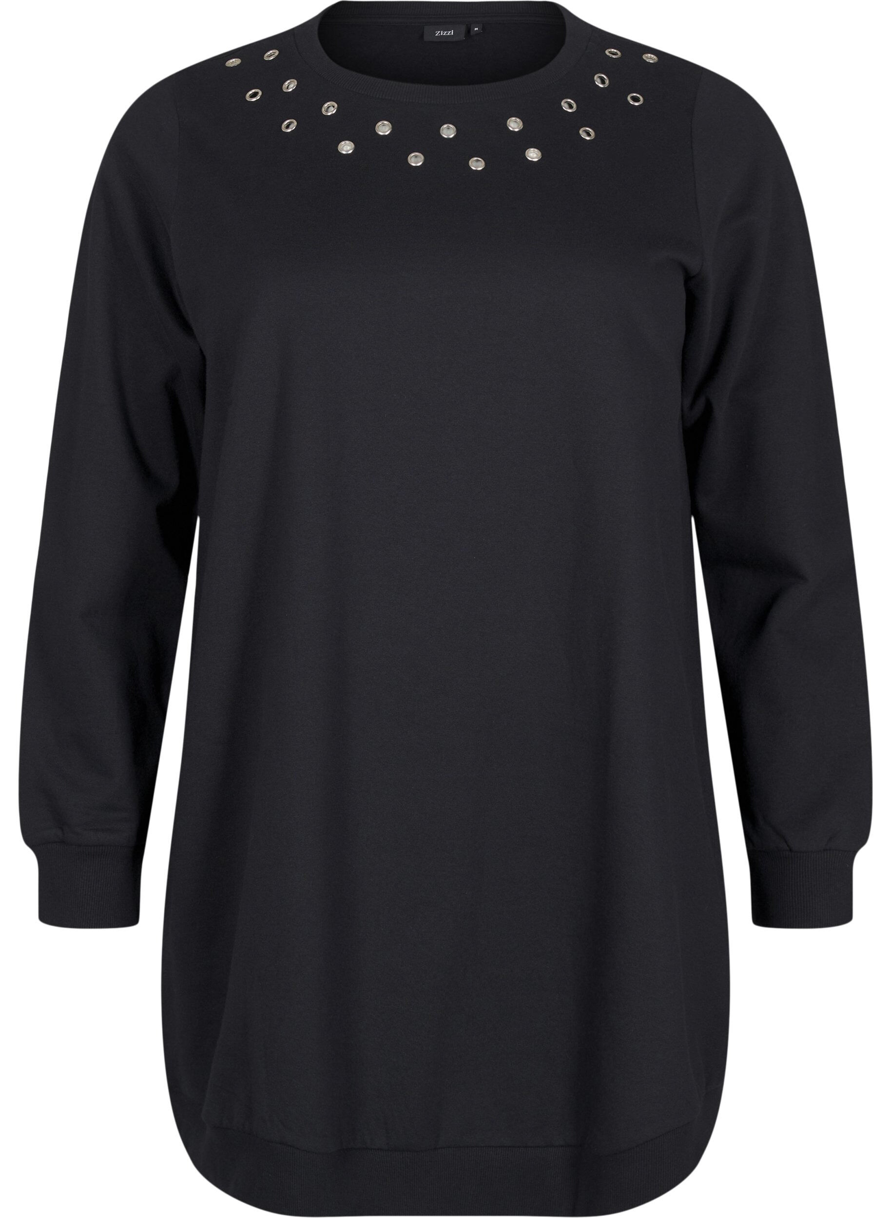 Sweat tunika med eyelets