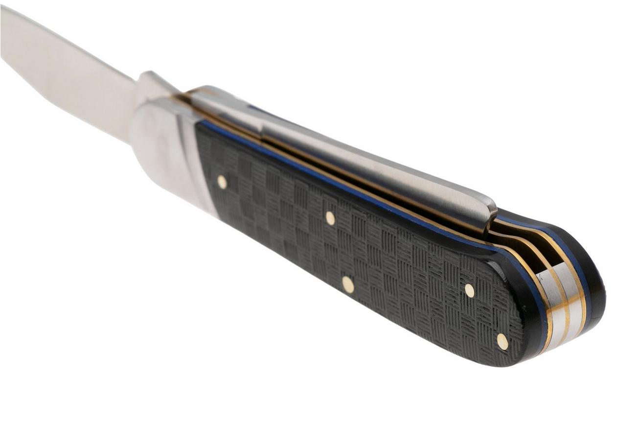 Rough Ryder Black Reserve One Arm Razor RR2568, Satin 440A, Textured Pakkawood, zakmes