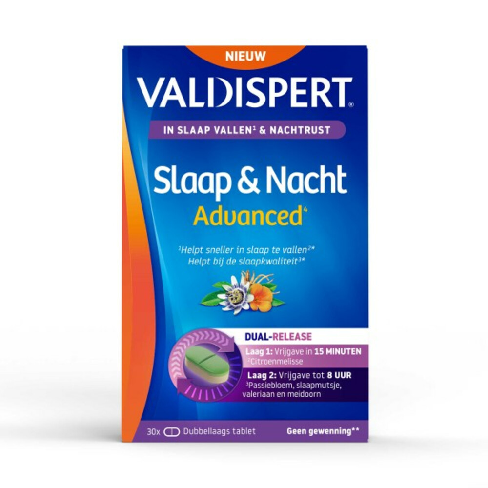 Valdispert Slaap & Nacht Advanced30 tabletten