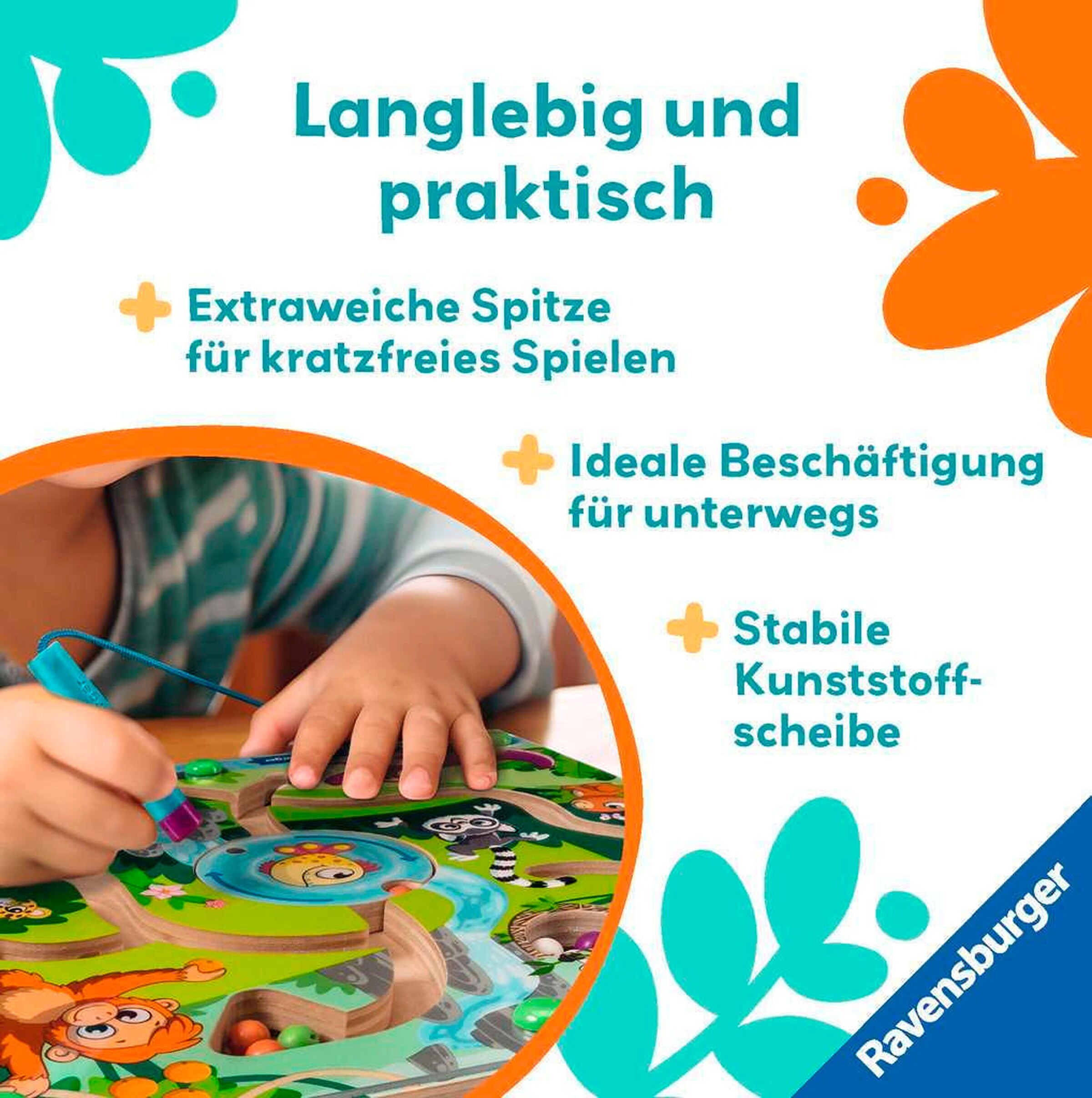 Ravensburger Magnetisches Holz-Labyrinth: Dschungel