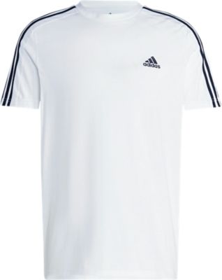 Adidas SportswearEssentials Single Jersey 3-Stripes Tee - weiß