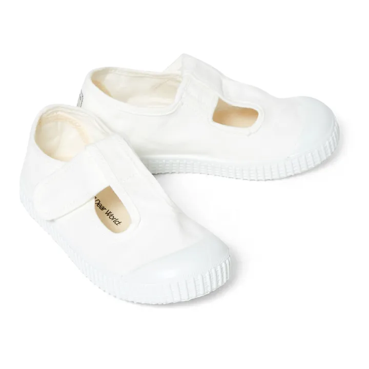Victoria Baskets Scratchs Sandalia Tira Lona | Blanc