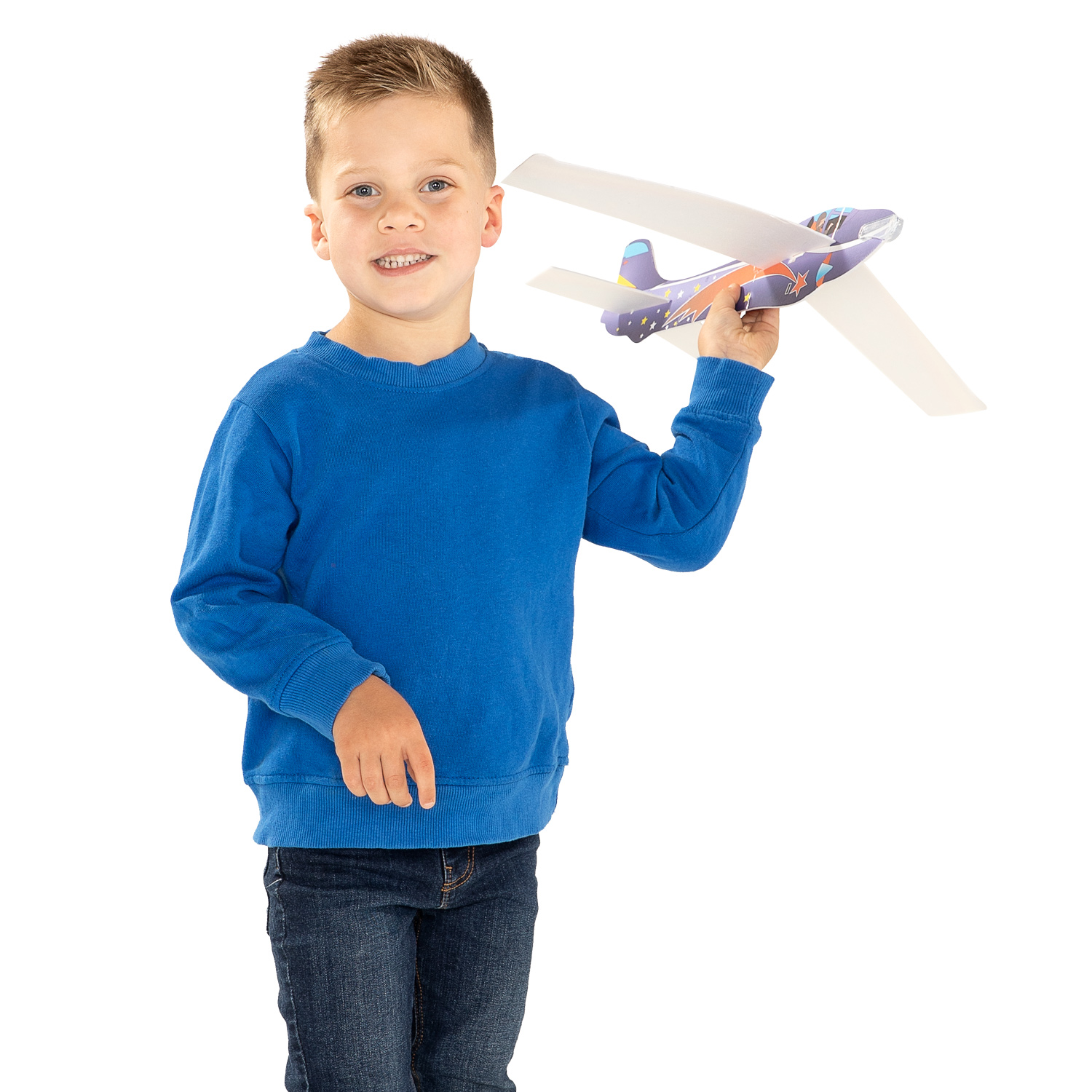 Foam Vliegtuig Jumbo, 45cm