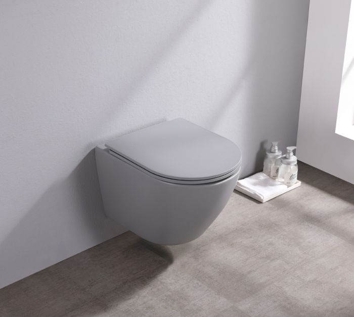 Saniclear Itsie softclose toiletzitting mat grijs