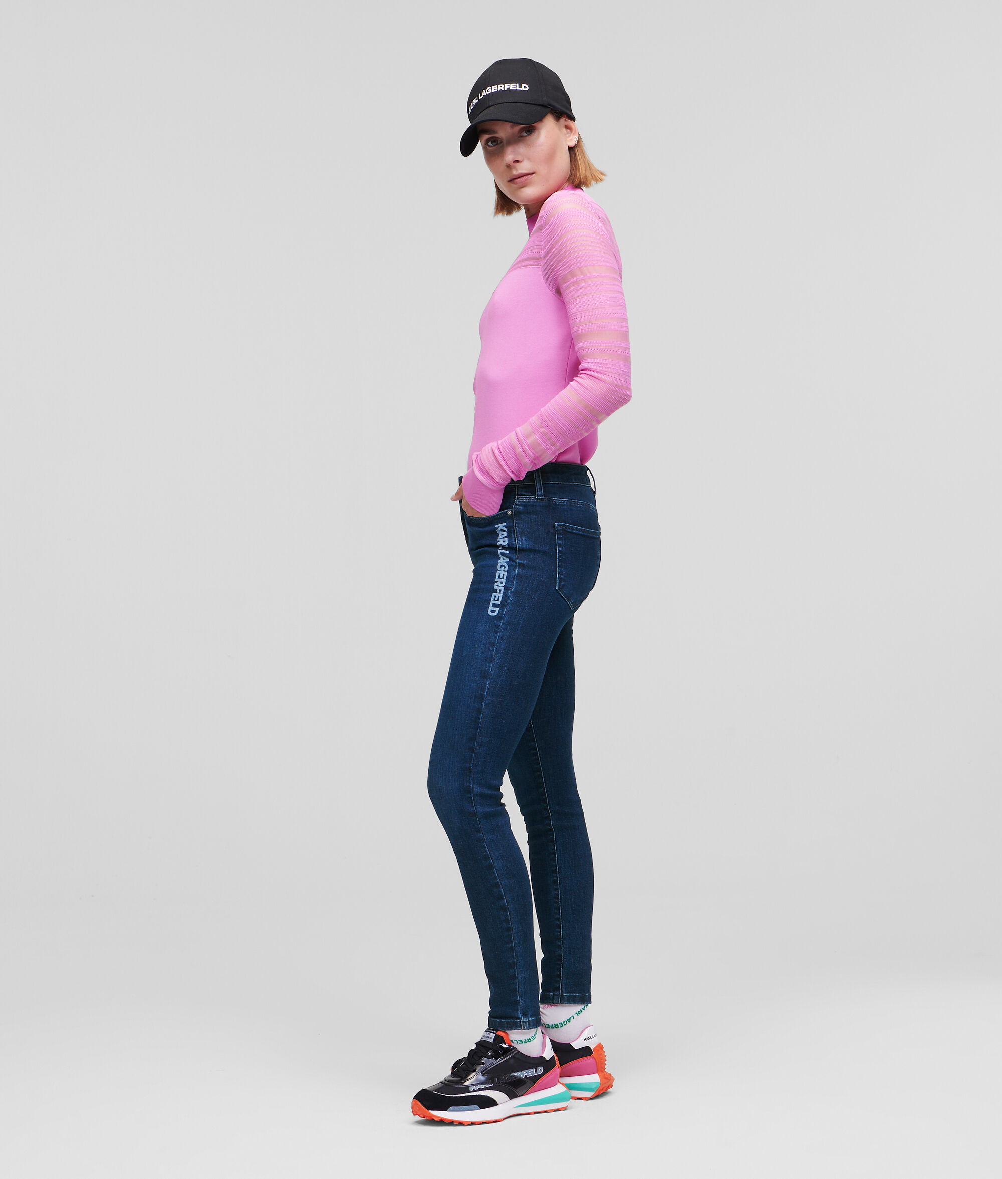 JEAN SKINNY BLEU AVEC LOGO KARL