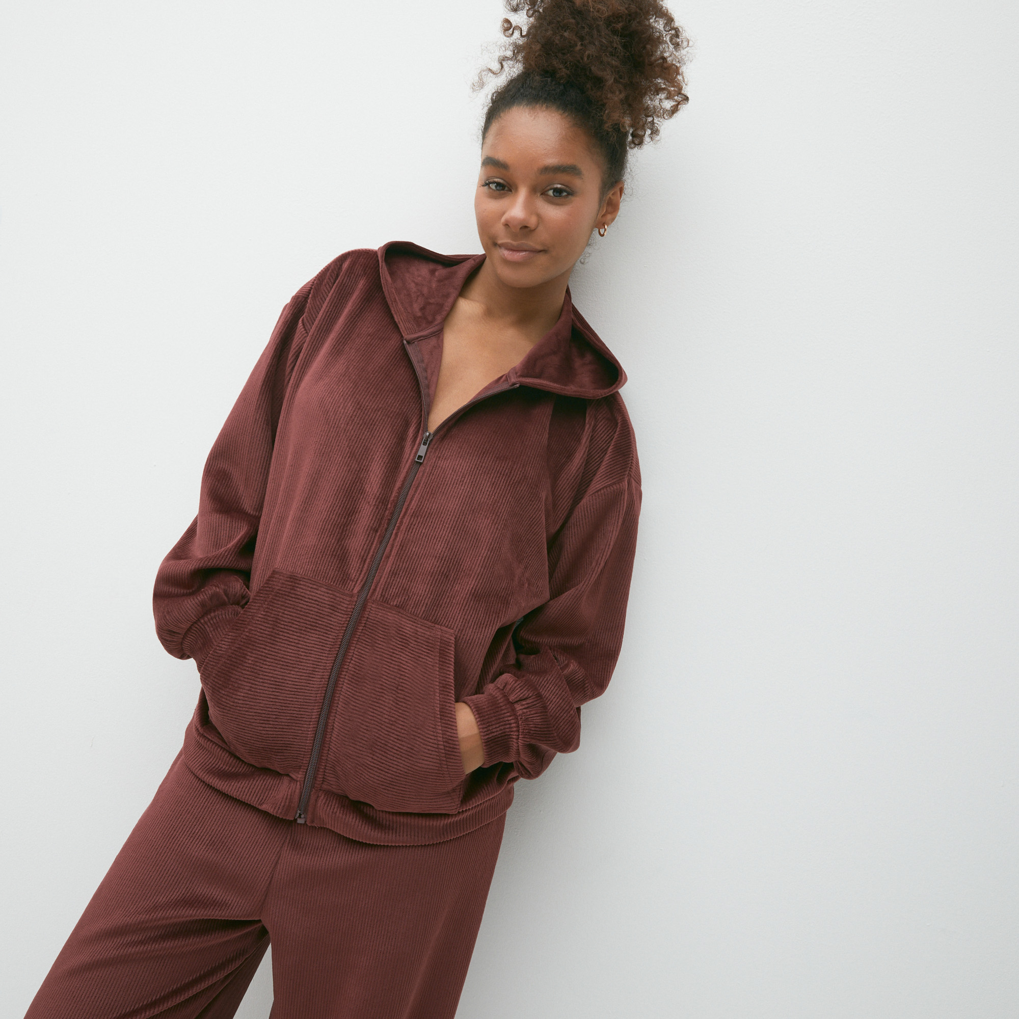 veste velours côtelé doublée