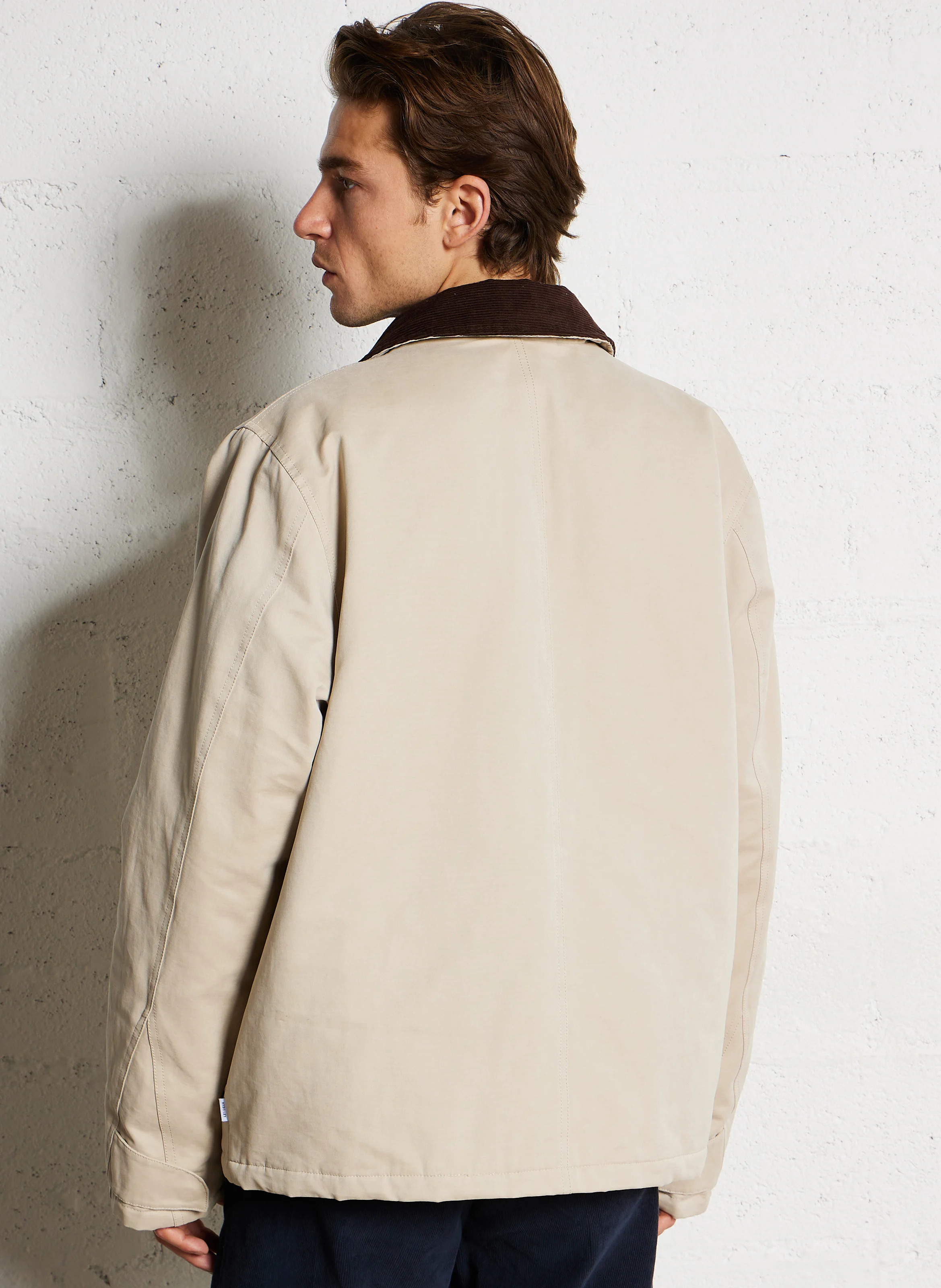 MONTANA - Veste droite en coton mélangé | Beige