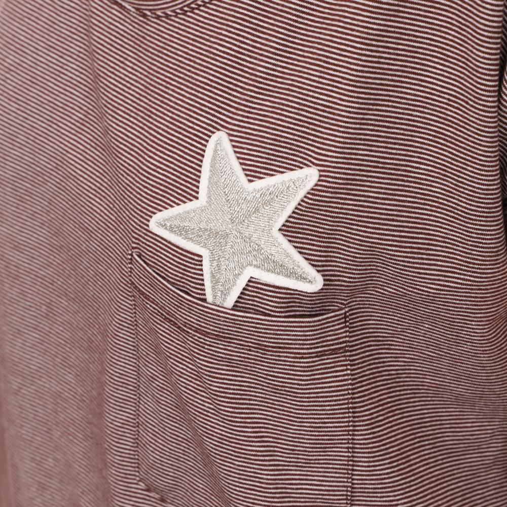 Teddy Smith T-shirt Rouge à rayures Femme Teddy Smith Topic