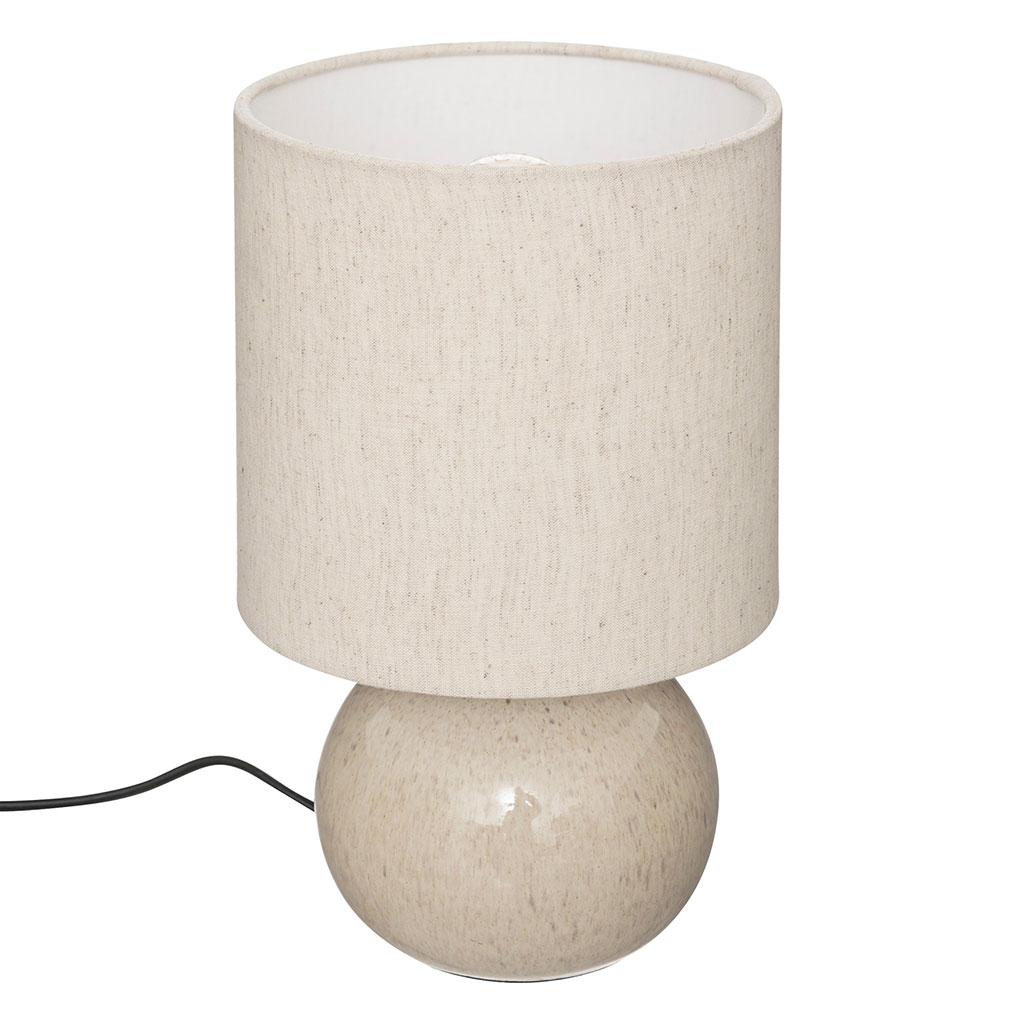 Lampe à poser GAIA lin H 26.5cm
